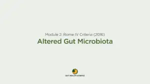 Module 2 – Altered gut microbiota